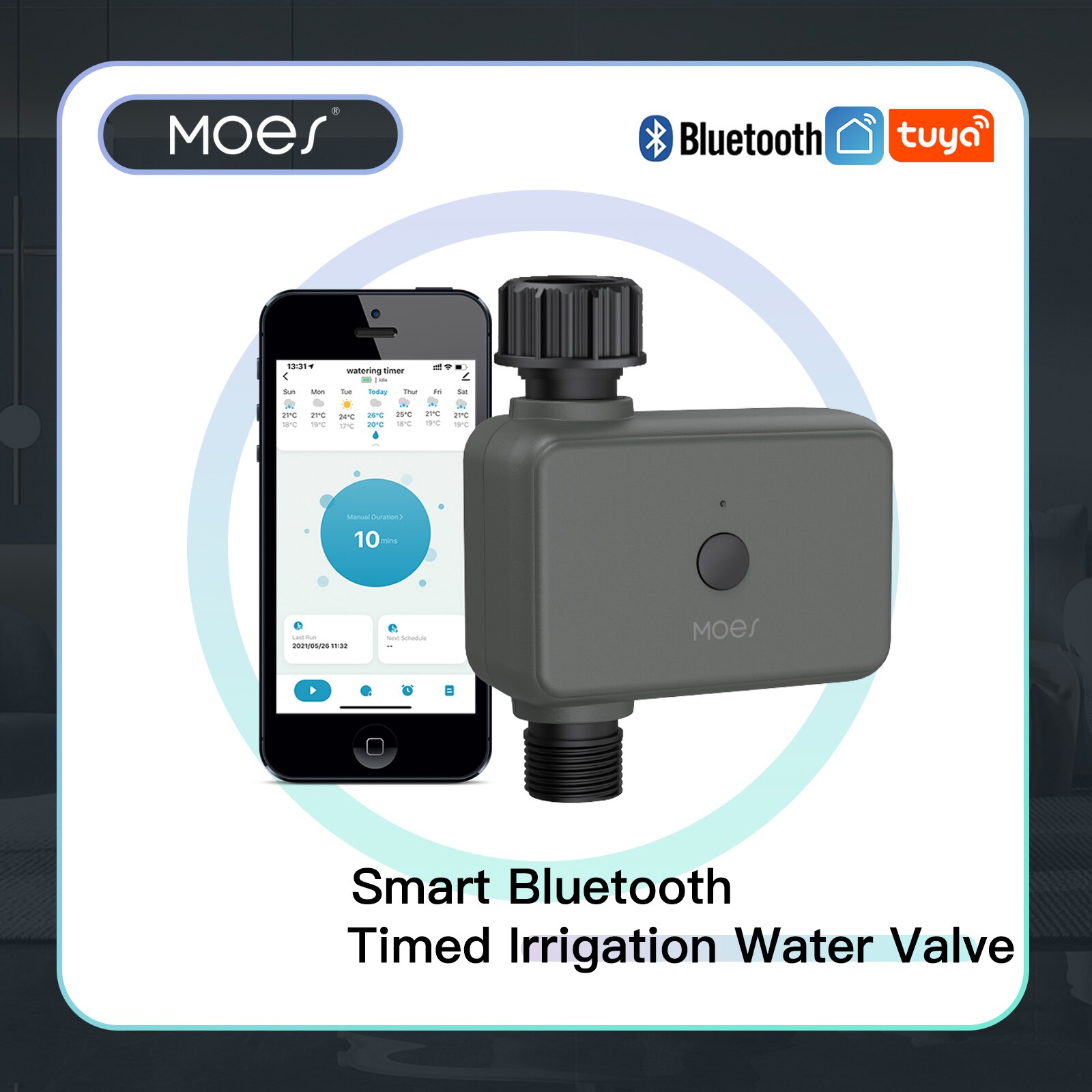 Smart Garden Watering - Moes Smart Tuya Bluetooth Water Timer