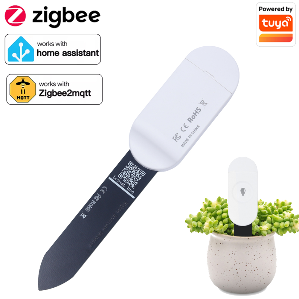Smart Garden Moisture Sensor - Tuya Zigbee Temperature Humidity Moisture Detector