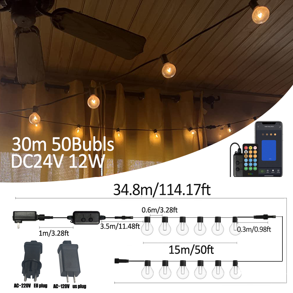 Smart Led Garden - G40 Smart Outdoor DIY LED String