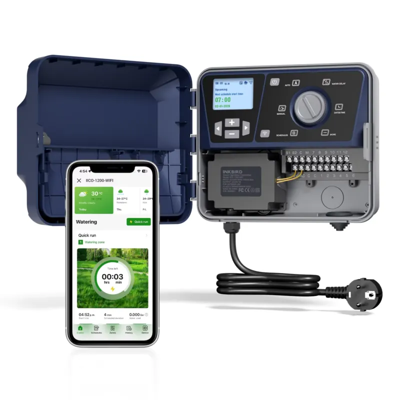 Wifi Irrigation Timer - Inkbird 12 Station Smart Sprinkler Controller