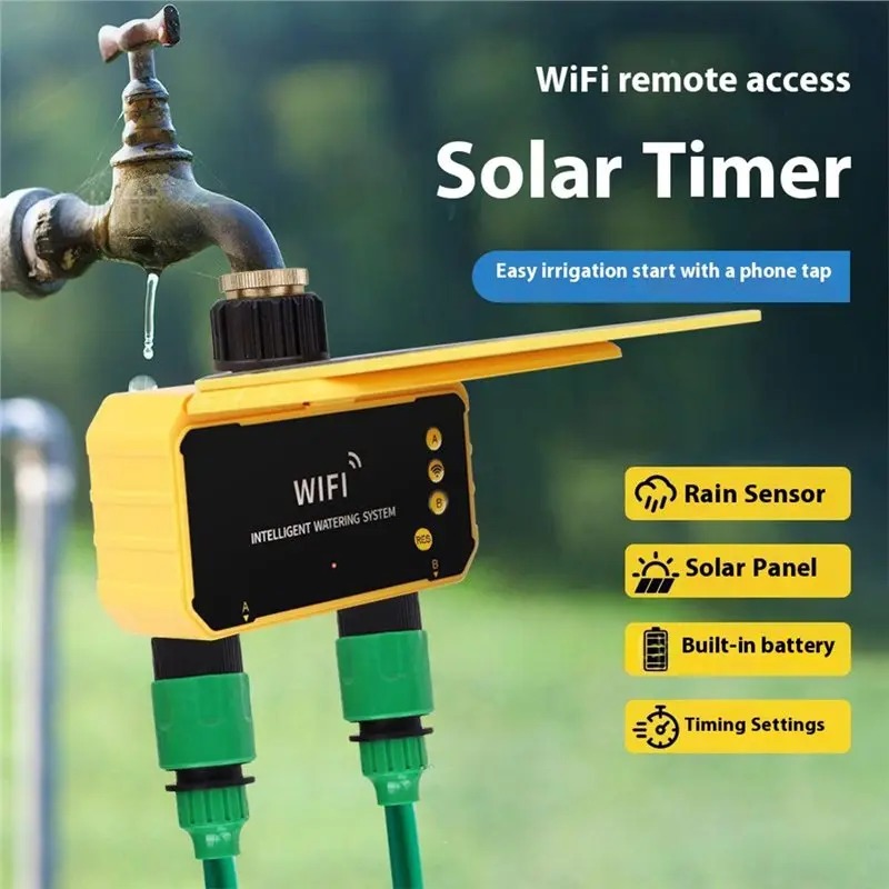 1/2 Outlets WIFI Solar Irrigat - Wifi Irrigation Timer review and price
