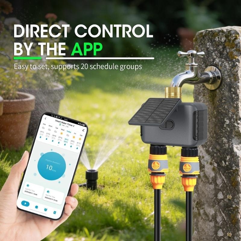 2-Zone Solar Water Timer with  - Wifi Irrigation Timer review and price