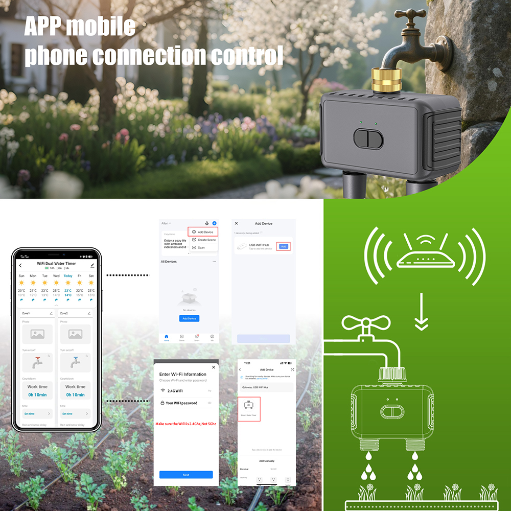Wifi Automatic Water Timer Dua - Wifi Irrigation Timer review and price