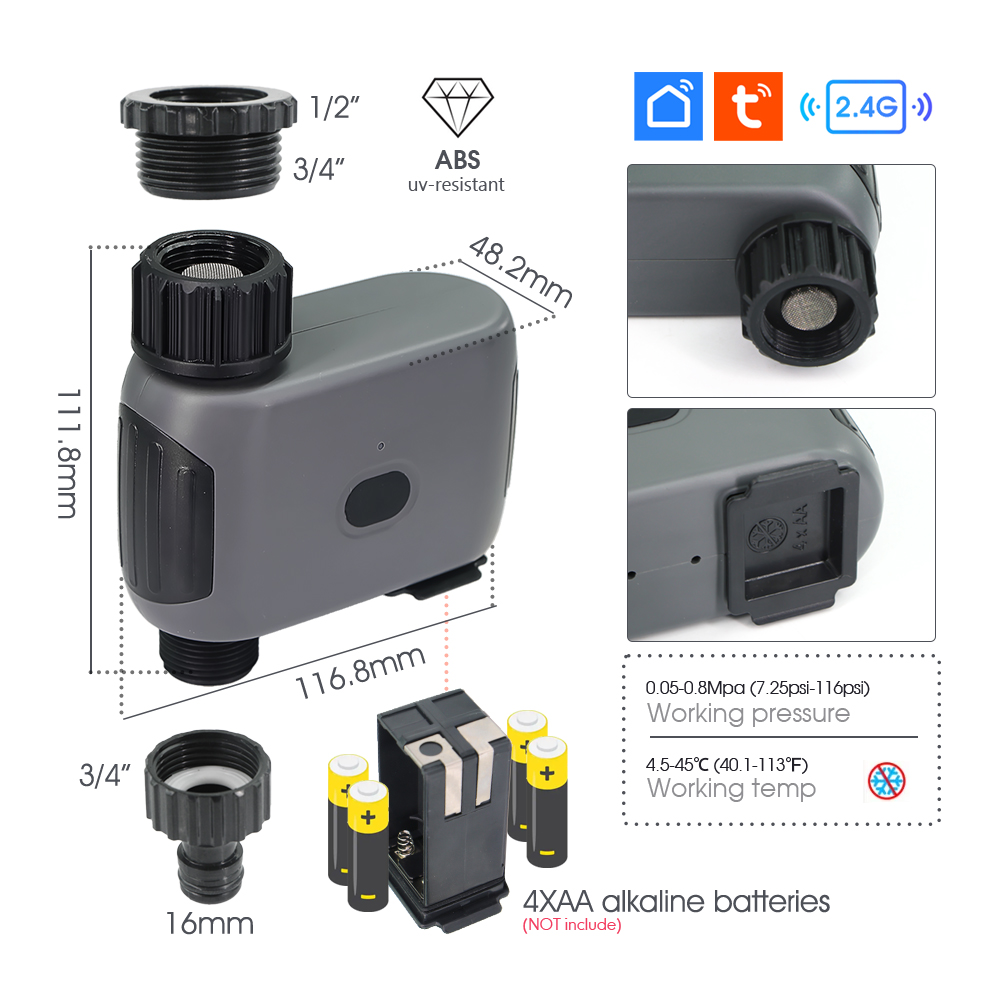 Tuya Smart Wifi Timer Misting  - Wifi Irrigation Timer review and price