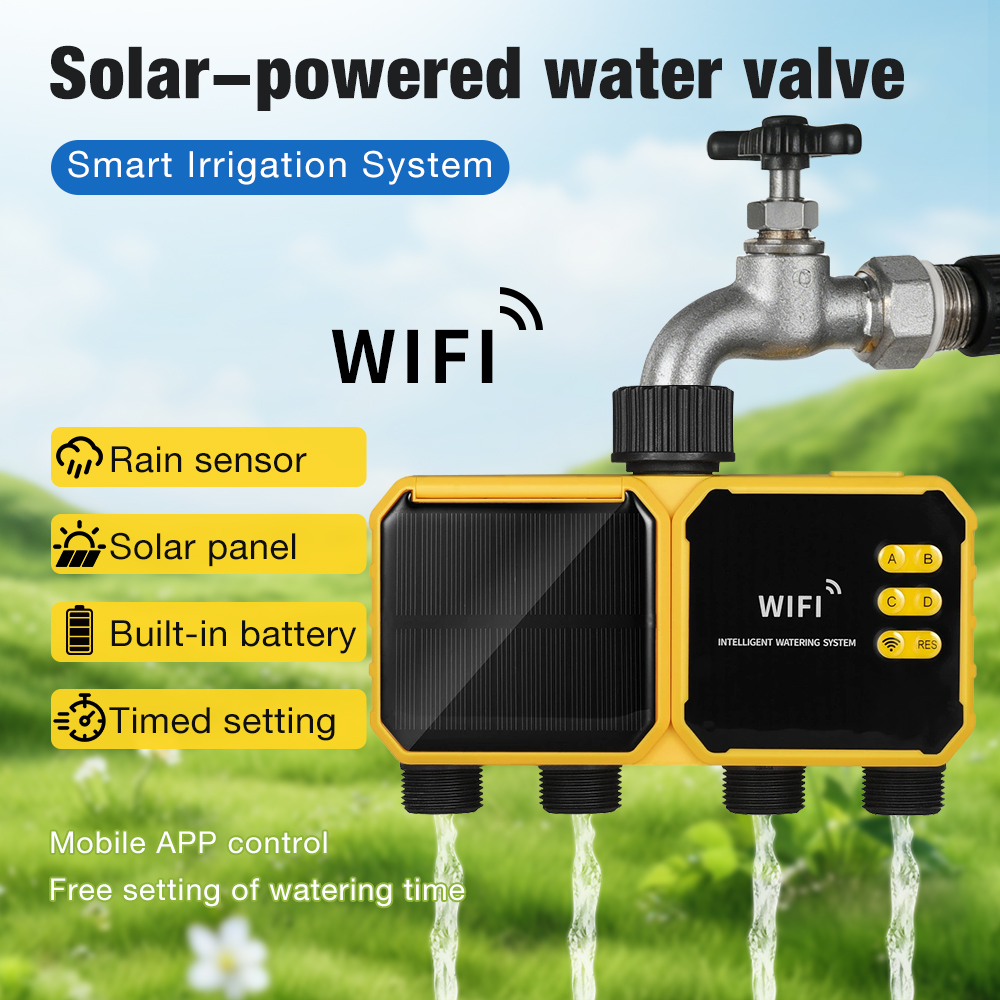 WiFi Solar Water Timer 1/2/4 O - Wifi Irrigation Timer review and price