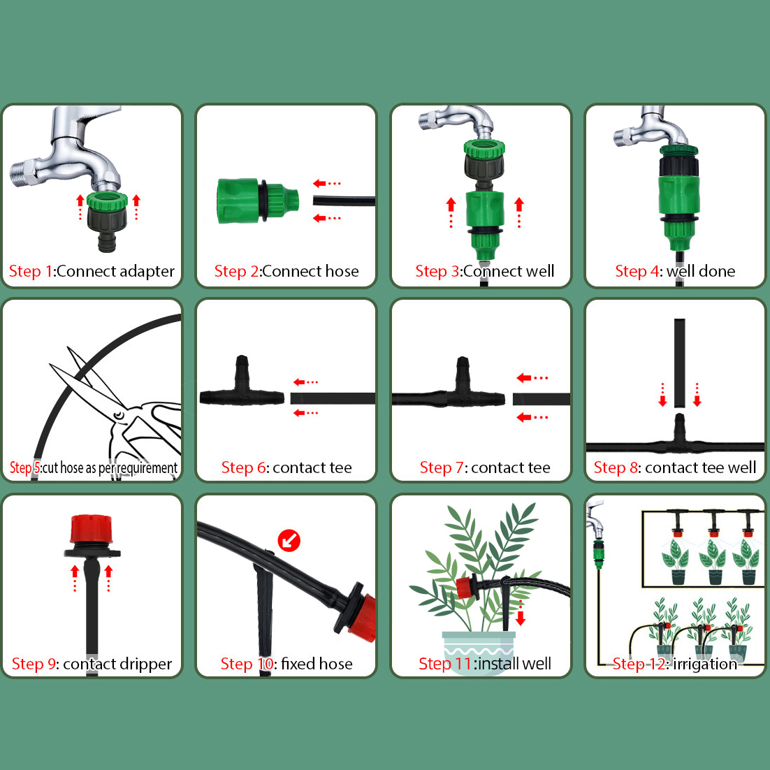 Greenhouse 15M-30M DIY Drip Ir - Smart Garden Hose review and price