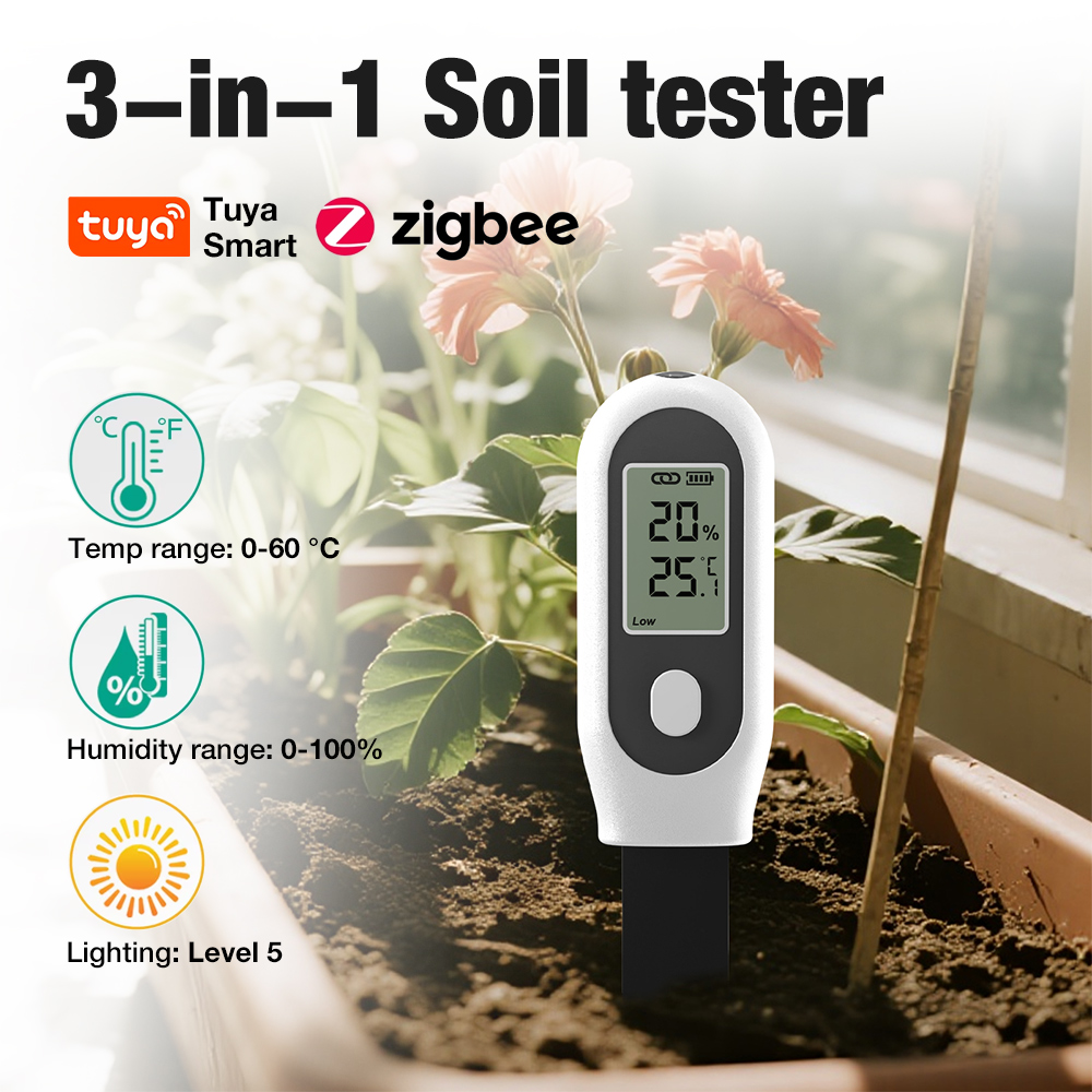 3 in 1 Soil Tester Zigbee Smar - Smart Garden Moisture Sensor review and price