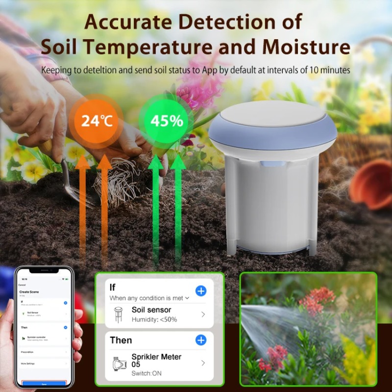 New Smart Soil Sensor Solar Mo - Smart Garden Moisture Sensor review and price