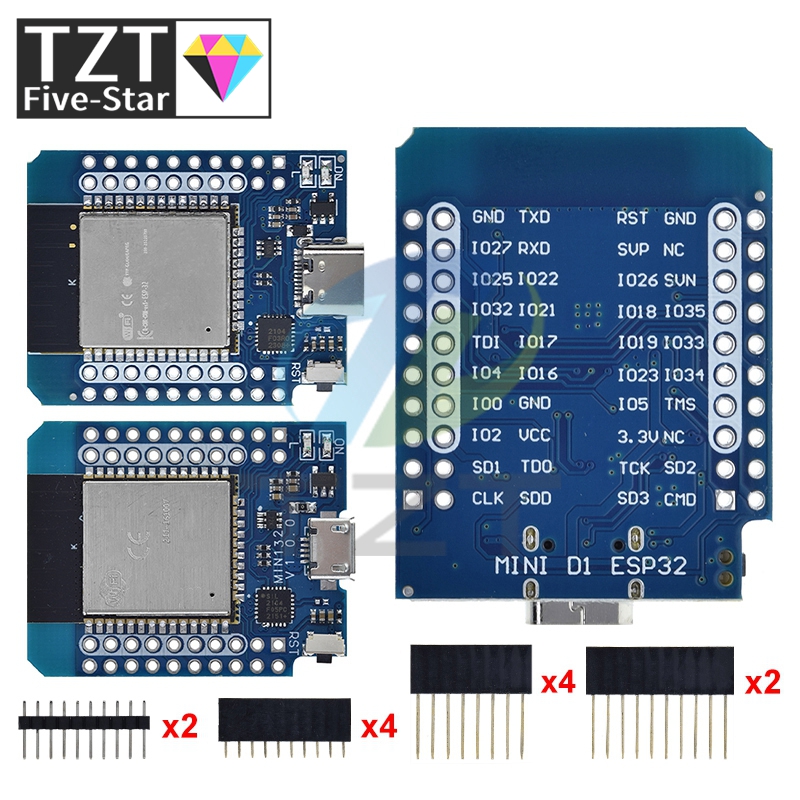 TZT 1/3PCS For Wemos Mini D1 E - Smart Garden Esp32 review and price