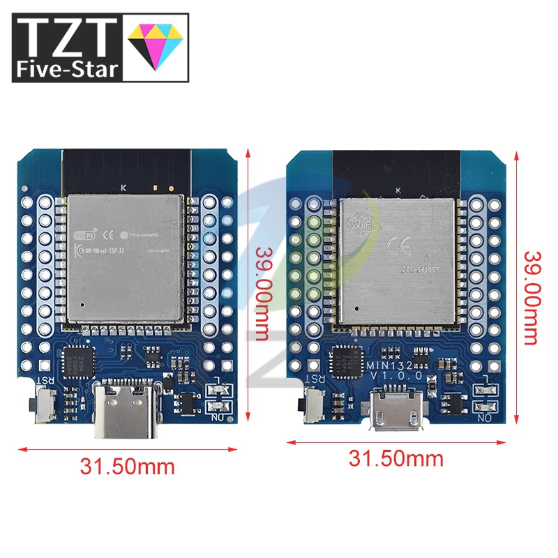 TZT 1/3PCS For Wemos Mini D1 E - Smart Garden Esp32 review and price