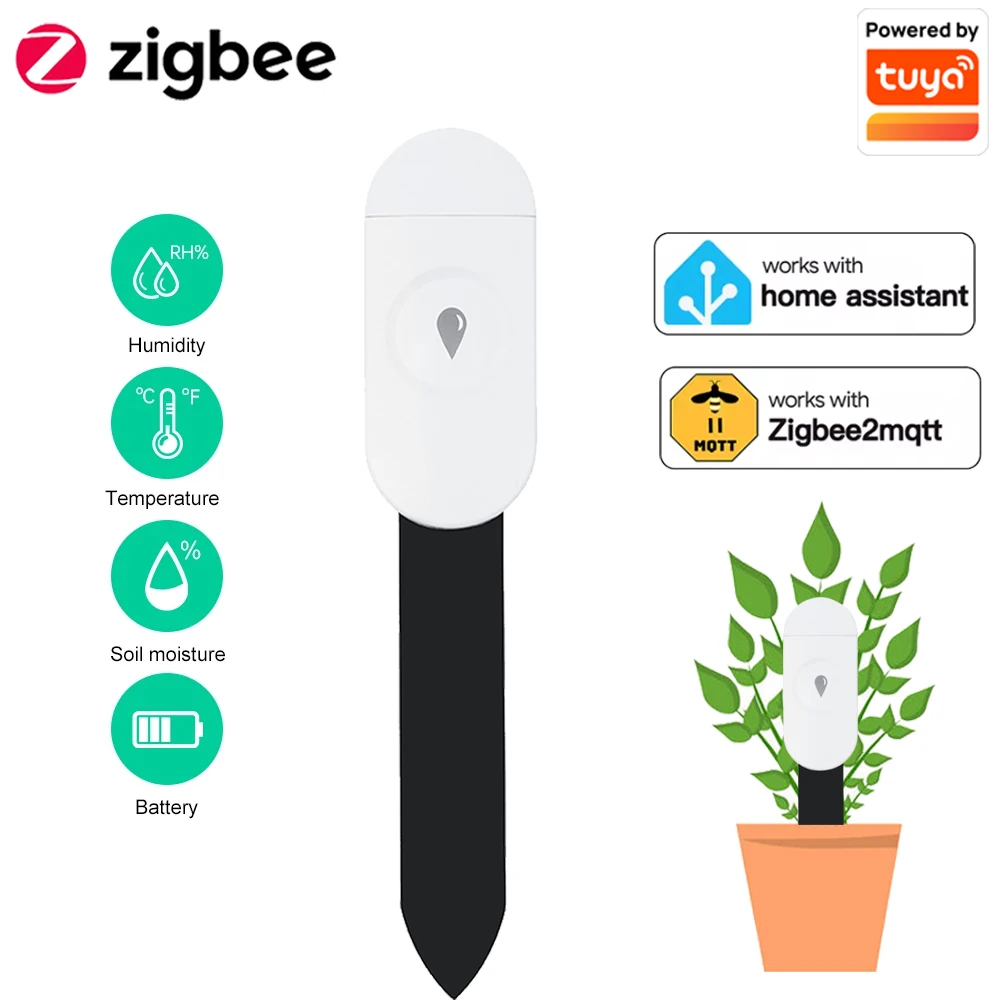 Tuya Zigbee Temperature Humidi - Smart Garden Moisture Sensor review and price