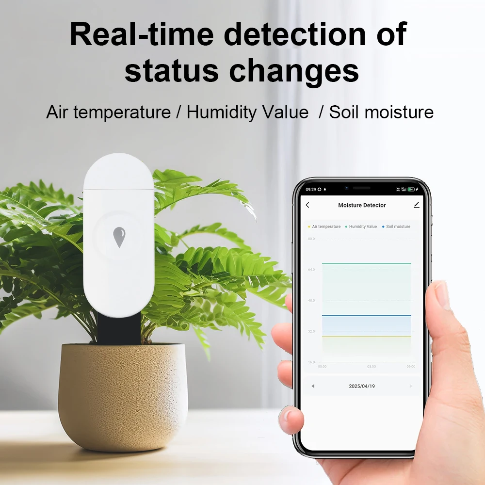 Tuya Zigbee Temperature Humidi - Smart Garden Moisture Sensor review and price
