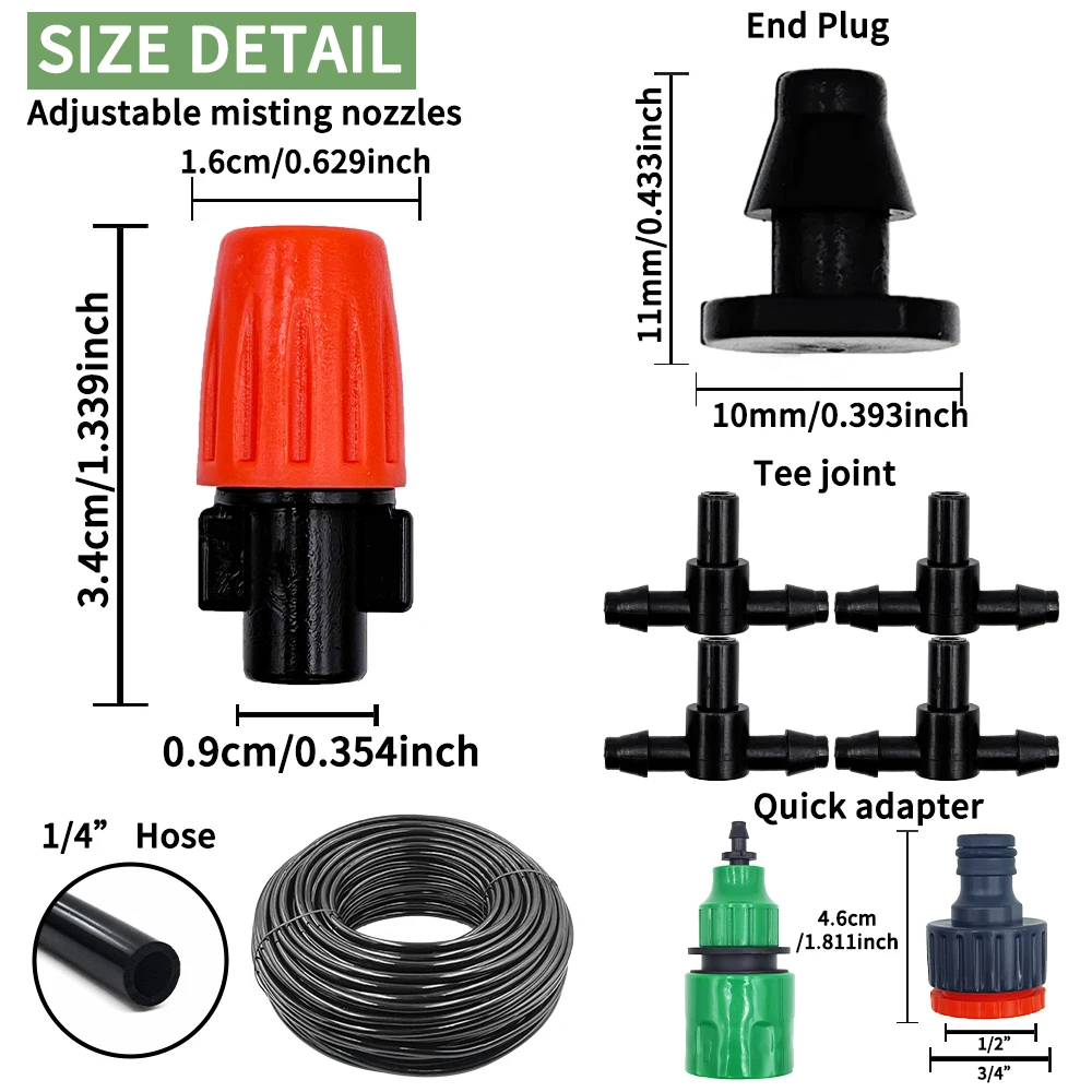 Fog Nozzles Irrigation Kit 5M- - Smart Garden Hose review and price