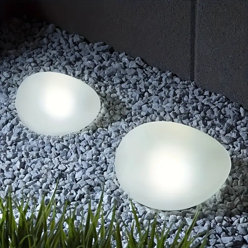 1/2Pack Solar Pebble Lights –  - Smart Led Garden review and price