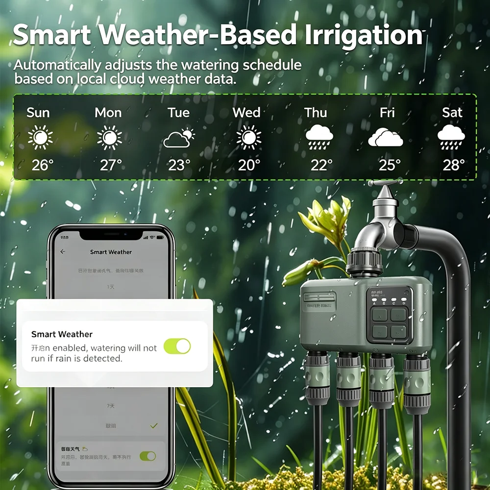 WiFi RF433 Smart Garden Sprink - Wifi Irrigation Timer review and price