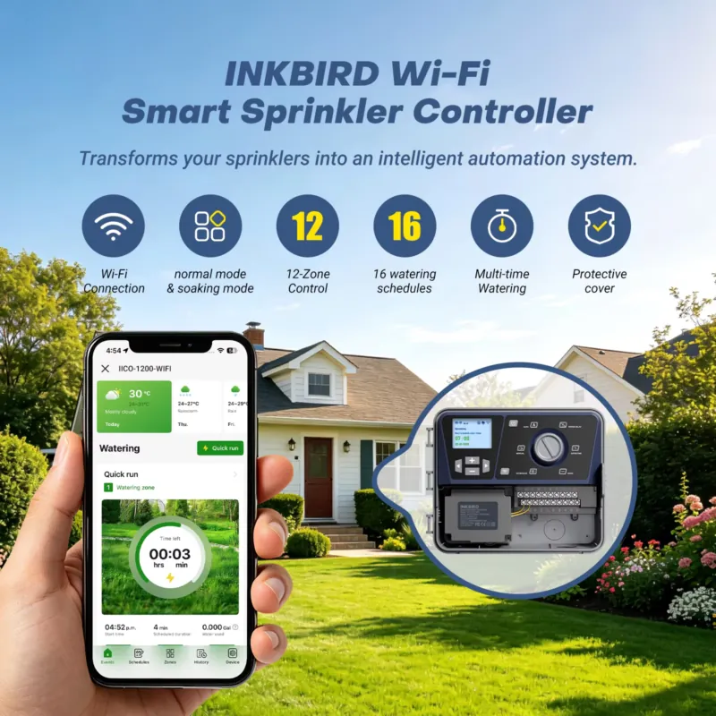 Inkbird 12 Station Smart Sprin - Wifi Irrigation Timer review and price