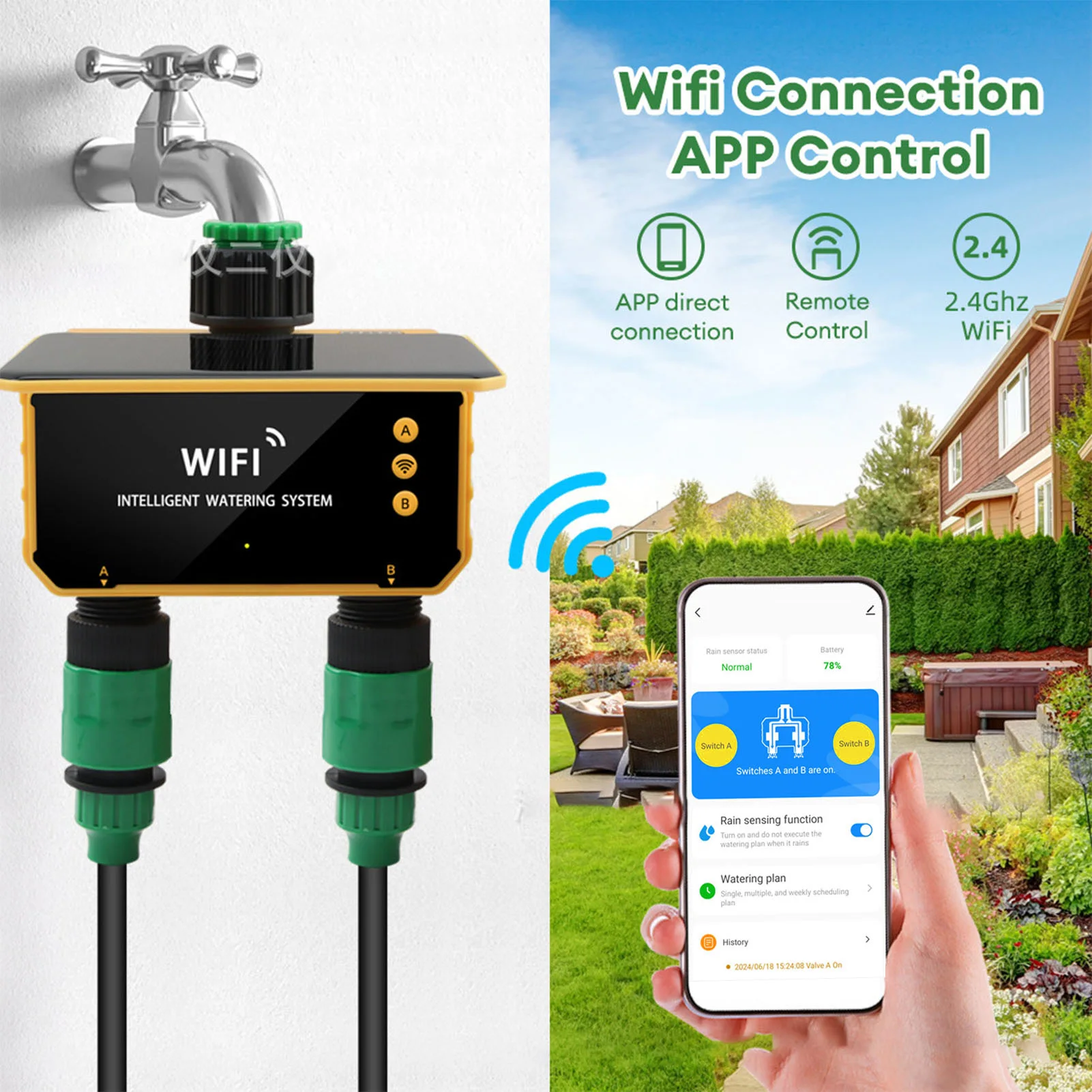 Solar WiFi Smart Irrigation Ti - Smart Garden Watering review and price