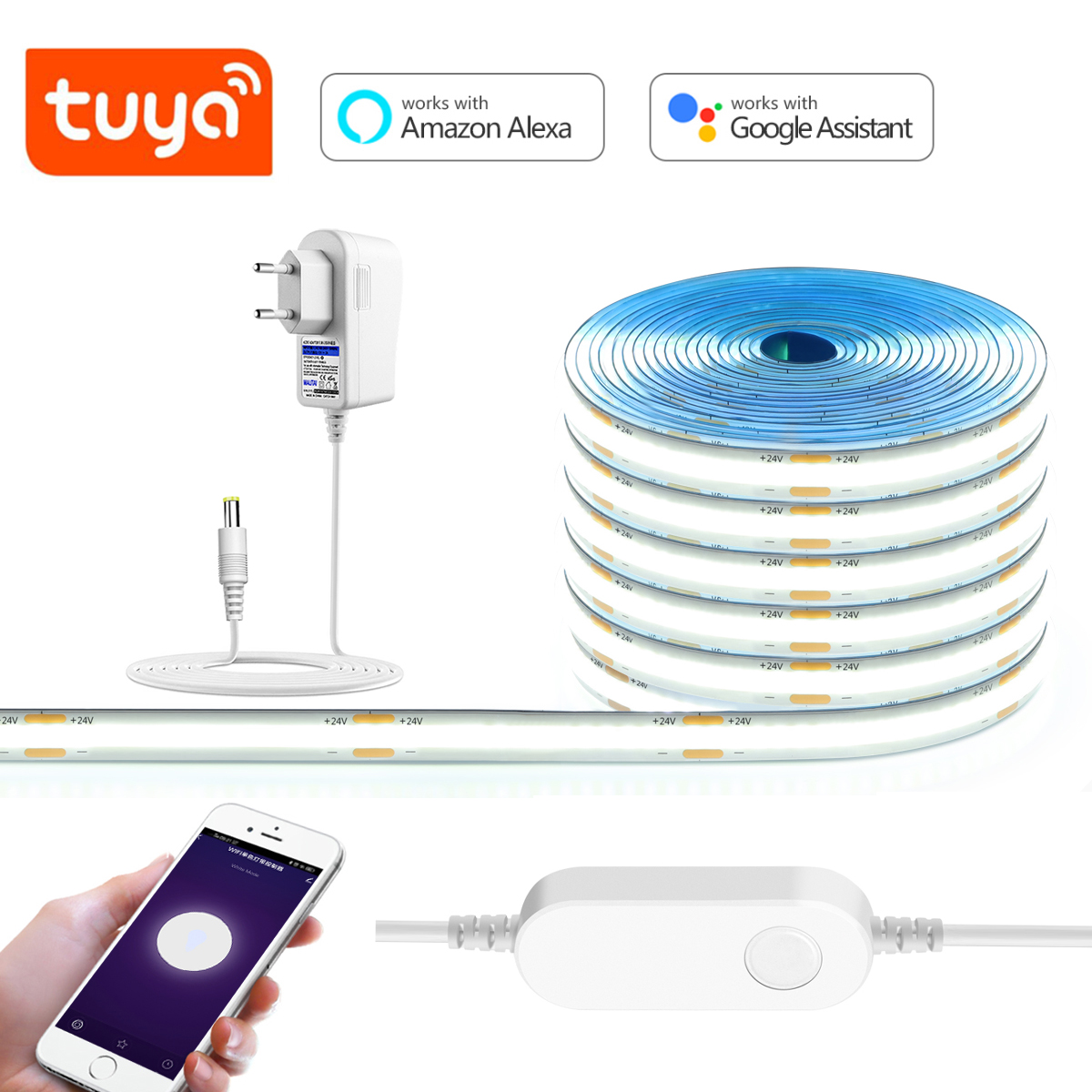 3M 5M 10M 24V COB LED Strip Li - Smart Led Garden review and price