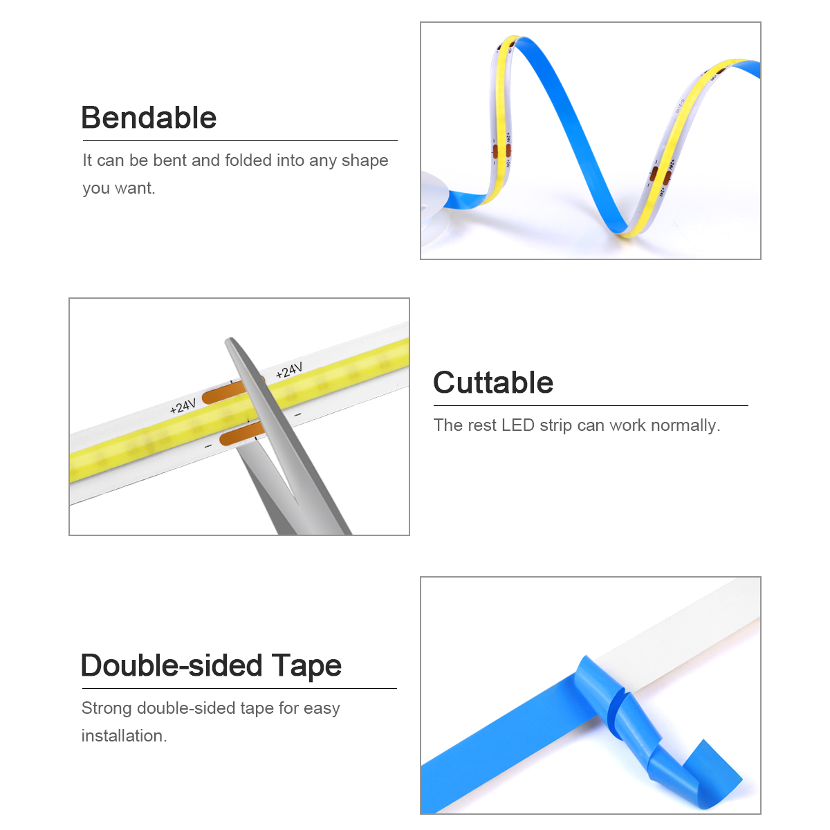3M 5M 10M 24V COB LED Strip Li - Smart Led Garden review and price