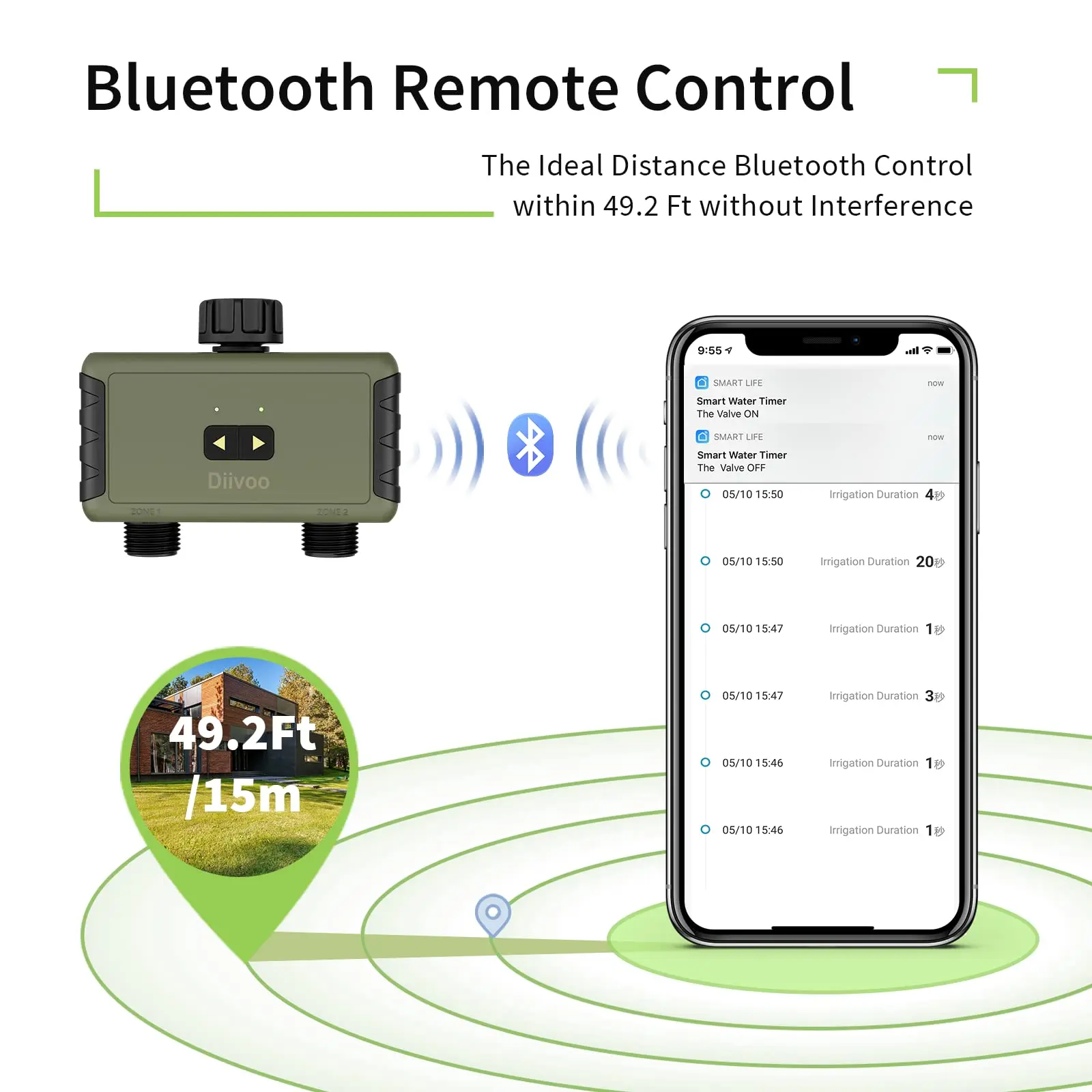 Diivoo Timed Sprinkler for Blu - Smart Garden Hose review and price