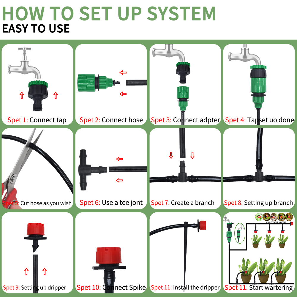 Micro Drip Irrigation System P - Smart Garden Hose review and price